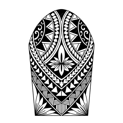 Premium Vector Wrap Around Arm Polynesian Tattoo Design Pattern Aboriginal Samoan Illustration