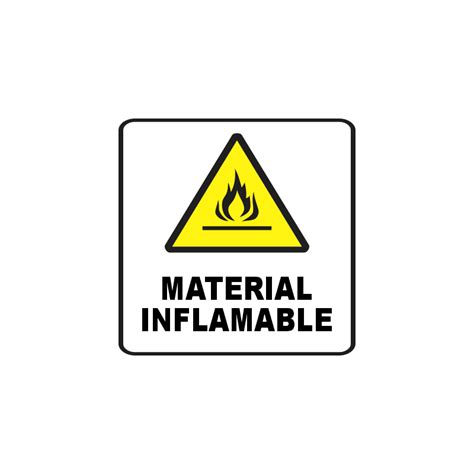 Señalamientomaterial Inflamable