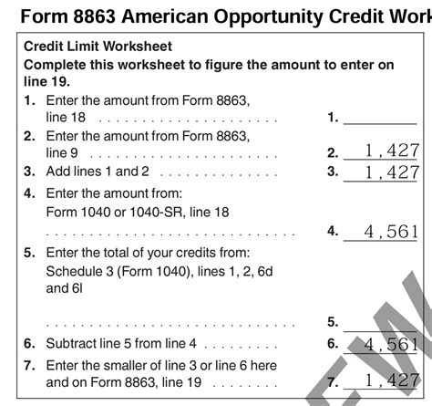 8863 Credit Limit Worksheet ≡ Fill Out Printable PDF Forms Online ...