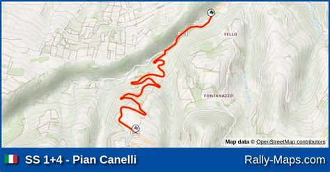 Ss Pian Canelli Stage Map Rally Sprint Colli Del Monferrato E