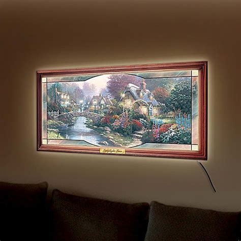 Thomas Kinkade Garden Of Light Stained Glass Panorama In