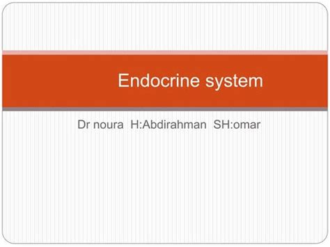Neuroendocrine System And Neurosecretion Ppt