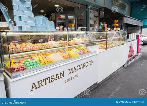 Macaron Shop In The Streets Of Paris France Editorial Stock Image