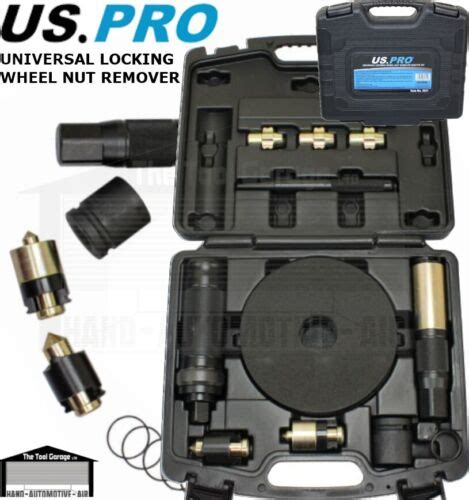 Us Pro Tools Master Universal Locking Wheel Nut Remover Removal Kit