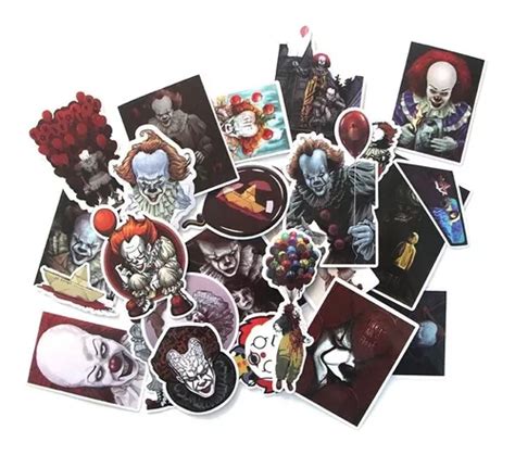 Set Stickers Calcomanias Eso It El Payaso Diabolico Terro En Venta