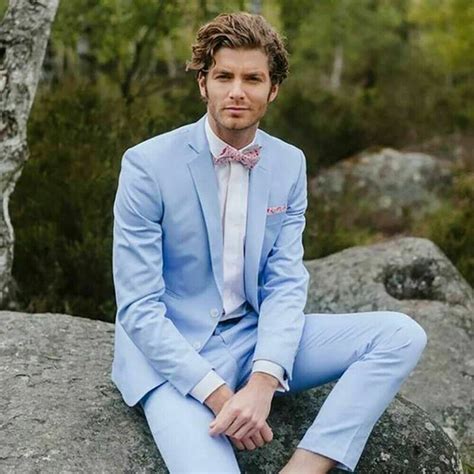 Stand Out On Your Wedding Day With A Light Blue Groom Suit How To