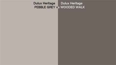 Dulux Heritage Pebble Grey Vs Wooded Walk Side By Side Comparison