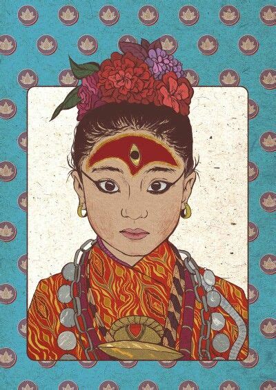 Kumari The Living Goddess In 2024 Buddhist Art Drawing Nepal Art