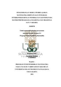 Pengembangan Modul Pembelajaran Matematika Berwawasan Integrasi