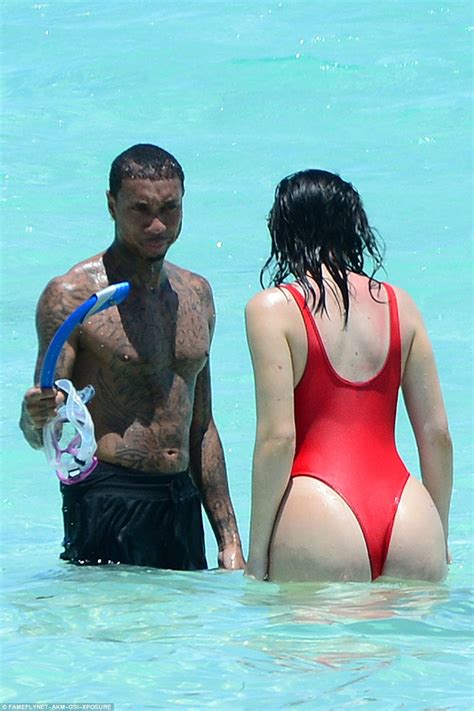 Kylie Jenner Shows Off Her Figure In Bikini With Beau Tyga