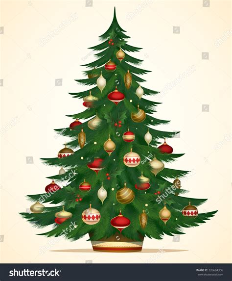 Tarjeta de árbol de Navidad \: vector de stock (libre de regalías) 226684306