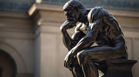 The Thinker Wallpaper Hd