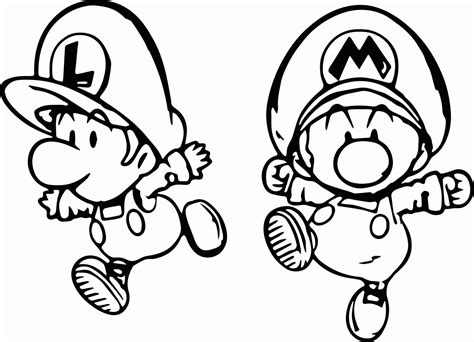 Baby Mario And Baby Luigi Coloring Pages at GetColorings.com | Free printable colorings pages to ...