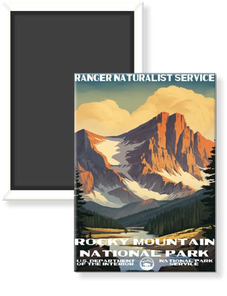 Rocky Mountain National Park Wpa Magnet The National Park Store