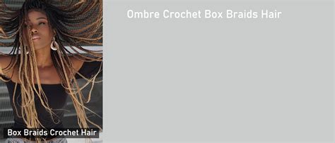 Amazon Ombre Box Braids Crochet Hair 6 Packs Goddess Pre Looped