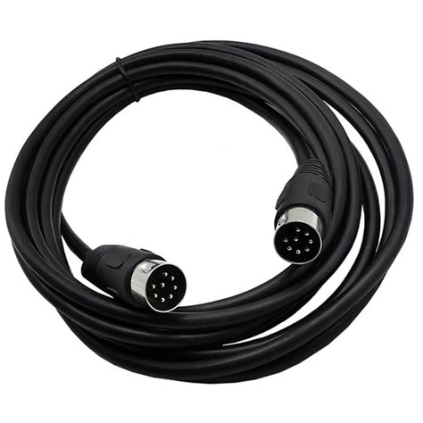 8 Pin Din Male To Male Speaker Audio Cable Adapter For Surveillance