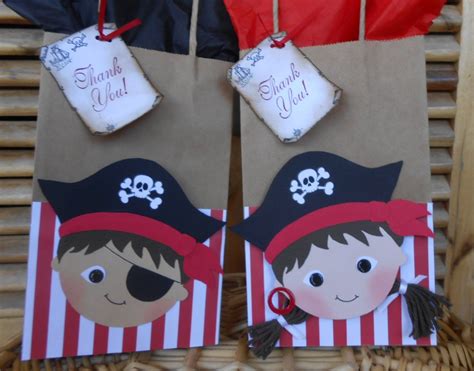 Favor Bags To Themed Pirates Party Set Of 12 Pirates Themed Etsy In