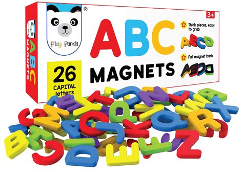 Buy Play Pandaabc Magnets Capital Letters 26 Magnetic Letters Work On