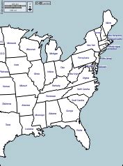 Printable Map Of Eastern Us States