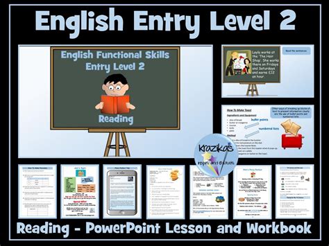 English Functional Skills Entry Level 2 Reading PowerPoint Lesson