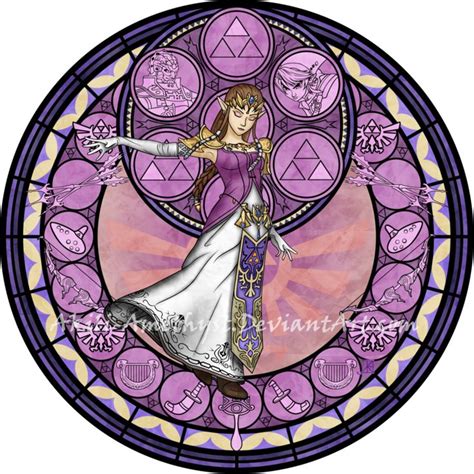 Commission Stained Glass Zelda Legend Of Zelda Breath Disney