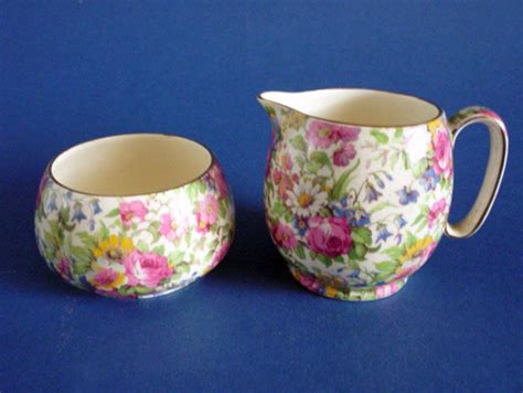 Royal Winton Summertime Chintz Globe Jug And Basin C1935 Chintz