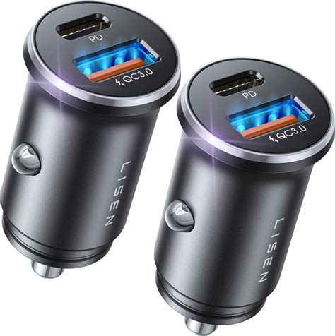 2 Pack Usb C Car Charger Fast Charge 48w Car Cigarette Lighter Usb Charger[miniandmetal] Lisen