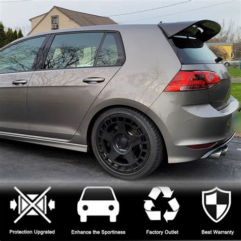 Volkswagen Golf 7 Mk7 Gti R Carbon Fiber Rear Roof Spoiler Window Wing