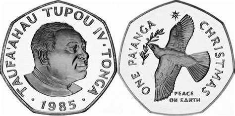 1 Pa Anga Taufa Ahau Tupou IV Peace Dove Silver Proof Issue