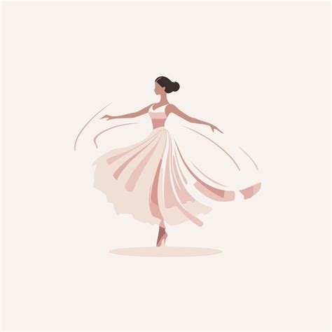 La Hermosa Bailarina En Un Tutu Ilustraci N Vectorial Vector Premium