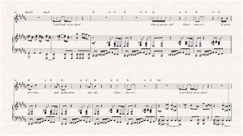 Violin Ghostbusters Theme Song Ray Parker Jr Sheet Music Chords And Vocals Youtube