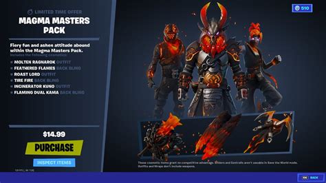 NEW MAGMA MASTERS PACK FORTNITE LIVE ITEM SHOP JULY 8 2021 YouTube