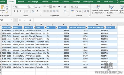 Tutoriel Excel Cr Er Une Base De Donn Es