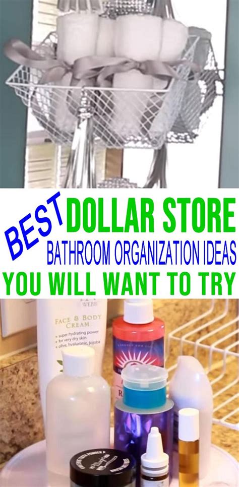 Dollar Store Hacks For The Best Organization Ideas For Your Bathroom