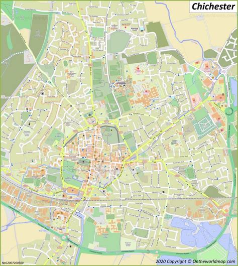 Detailed Map of Chichester