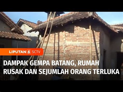 Gempa Dengan Magnitudo 4 6 Guncang Batang Getaran Dirasakan Warga