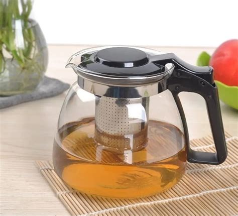 Tetera De Vidrio Con Infusor Metálico 11 Litros Mercado Libre