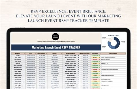 Marketing Launch Event Rsvp Tracker Template In Ms Excel Google Sheets