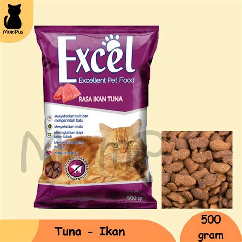 Jual Excel Cat Food Gr Tuna Donut Ikan Segitiga Adult Dry Food