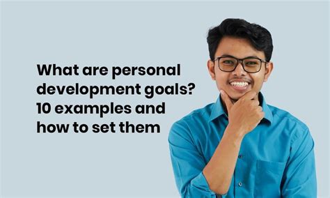 10 examples of personal development goals - TG