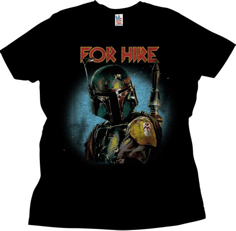 Star Wars Star Wars Boba Fett For Hire T Shirt Black Medium