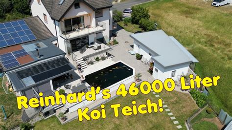 Gerhards 46000 Liter Koi Teich Mit Ultimativer Filterabdeckung YouTube