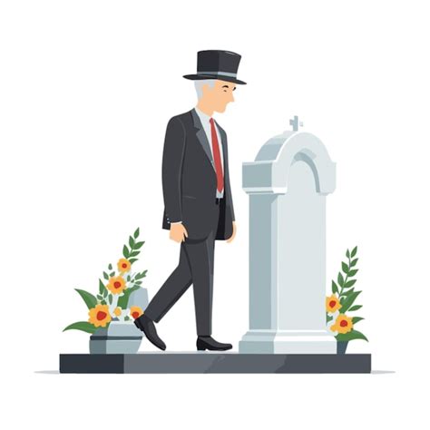 Premium Vector | Funeral vector on white background