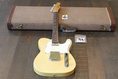 Vintage Early Fender Telecaster Electric Guitar Blonde OHSC Lovies Guitars