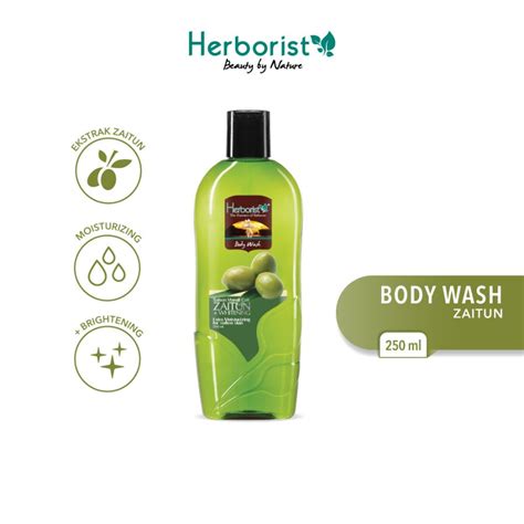 Jual Herborist Body Wash Sabun Mandi Cair Zaitun 250ml Shopee Indonesia