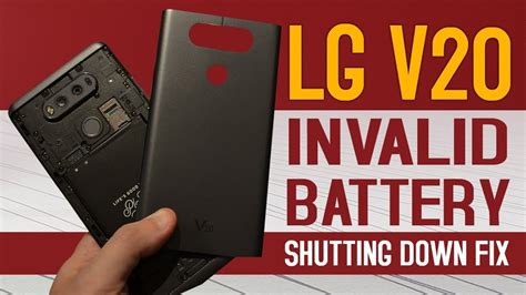 Lg V20 Invalid Battery Shutting Down How To Fix Common Lg Phones