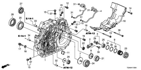 At Torque Converter Case V Honda Accord Door Exl V Ka At