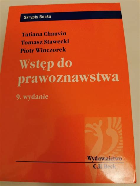 Wstęp do prawoznawstwa 9 wydanie Piaseczno Kup teraz na Allegro