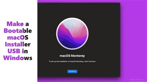 How To Create A Bootable Usb Installer For Macos In Windows Youtube