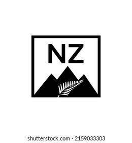 Abstract New Zealand Logo Fern Leaf Stock Vector (Royalty Free) 2159033303 | Shutterstock